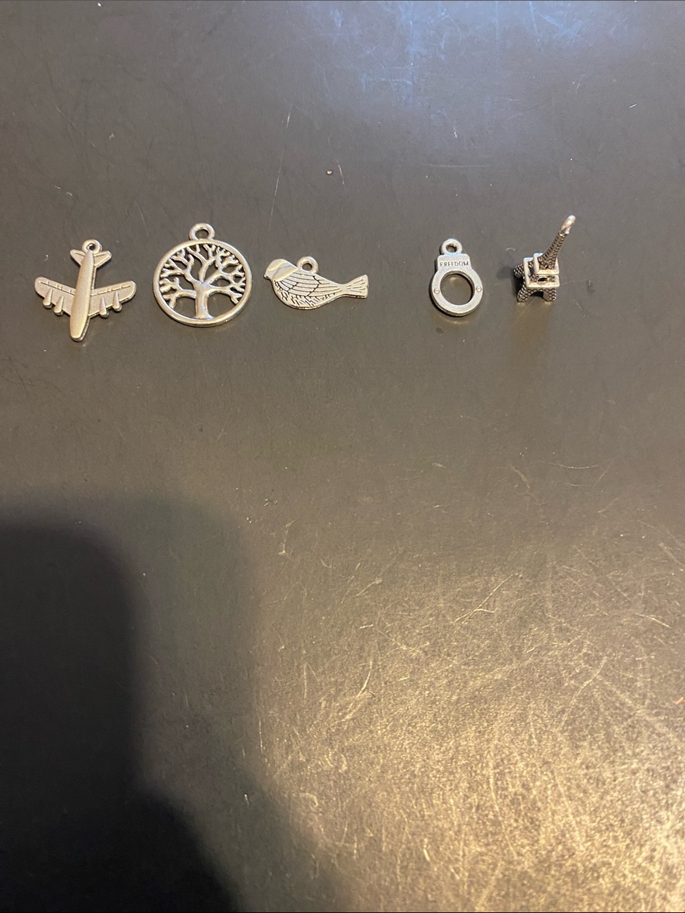 Fashion Bug Silver Tone Charm Necklace Components